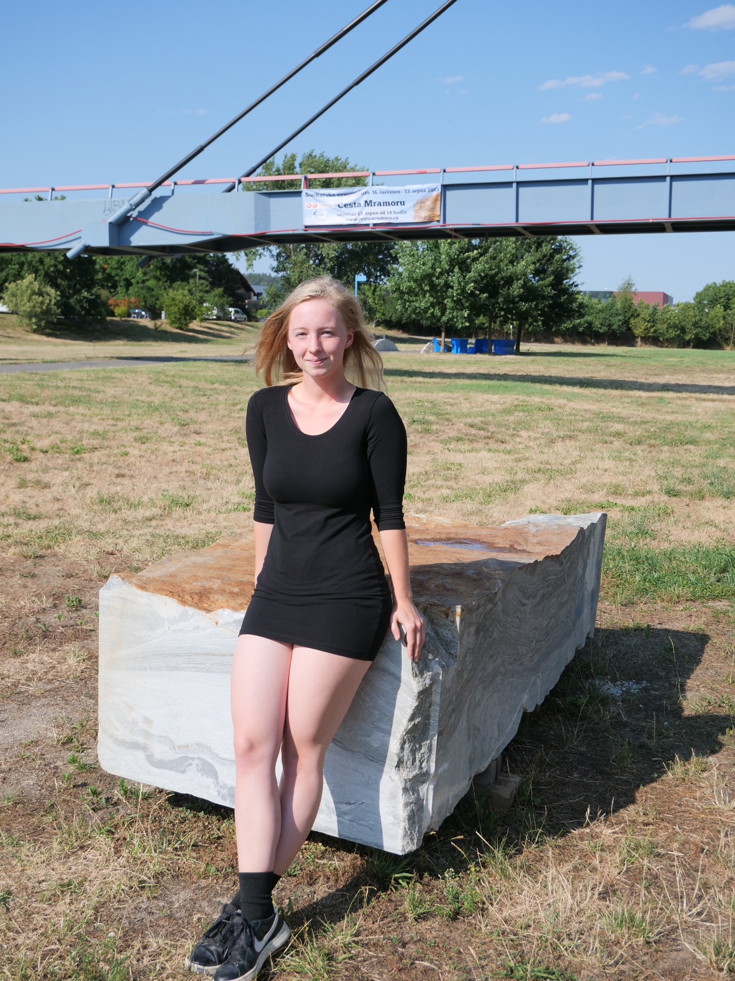 Elisabeth Habermannová u svého bloku